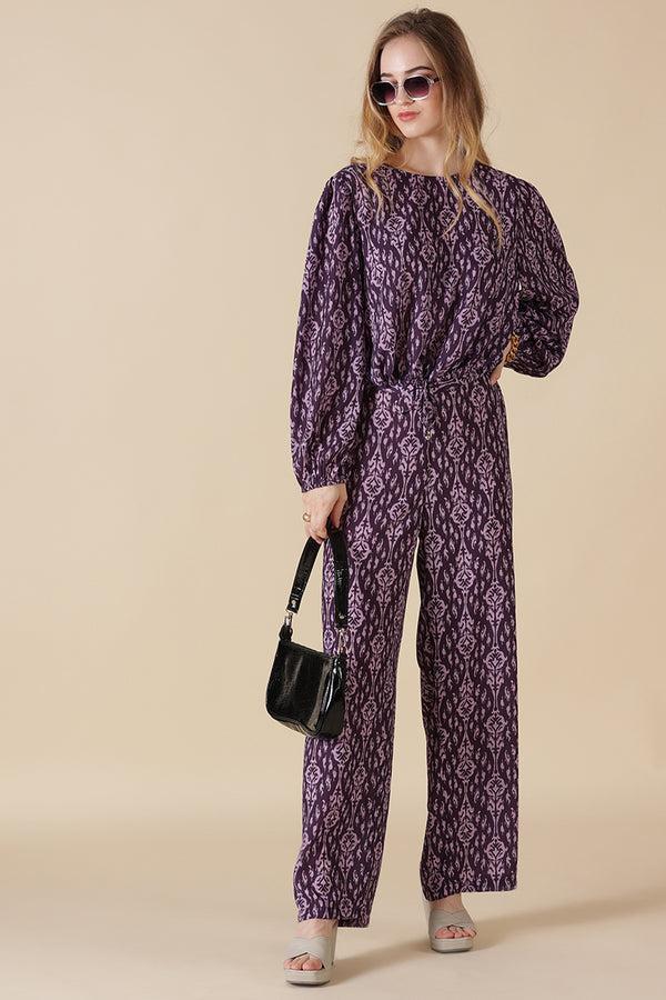 Gipsy Gipsy Wine Georgette Co-Ord Pant Wine