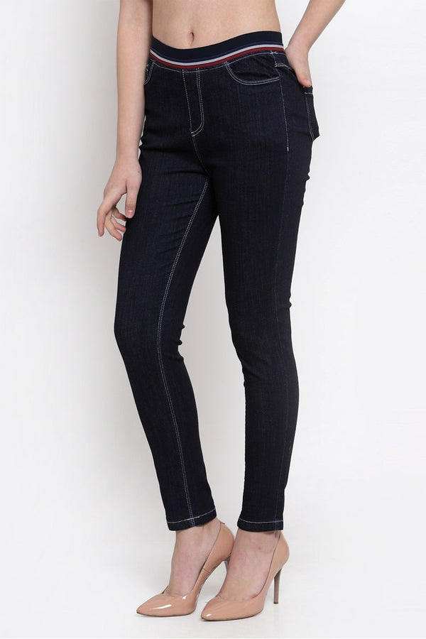 Gipsy Gipsy Women Navy Stylish Jeggings Navy
