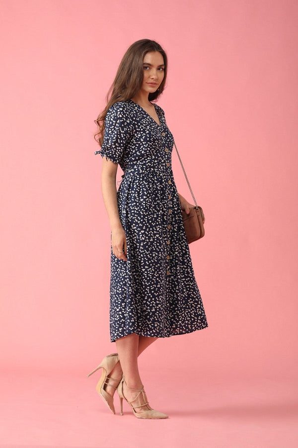 Gipsy Gipsy Women Navy V-Neck Dress Navy