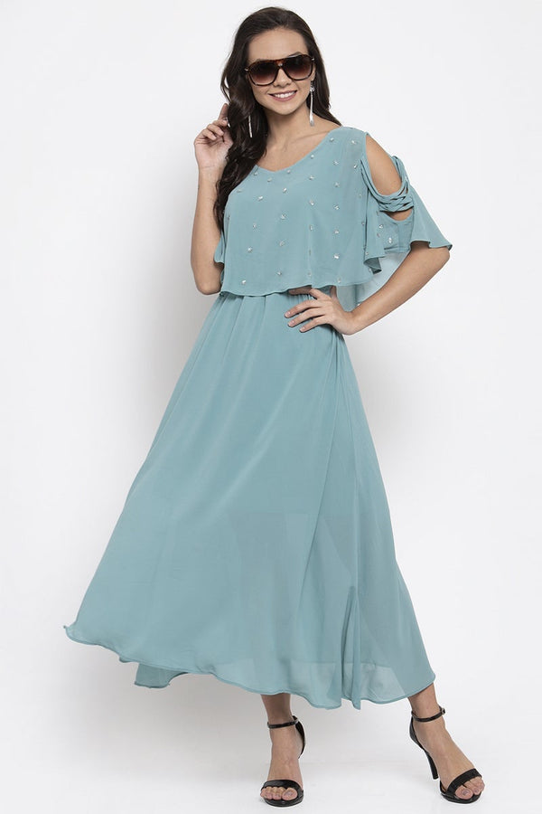 Gipsy Gipsy Women Sage Boat Neck Dress Sage