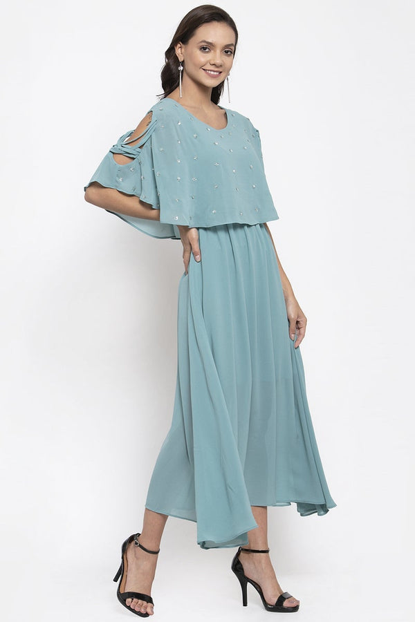 Gipsy Gipsy Women Sage Boat Neck Dress Sage