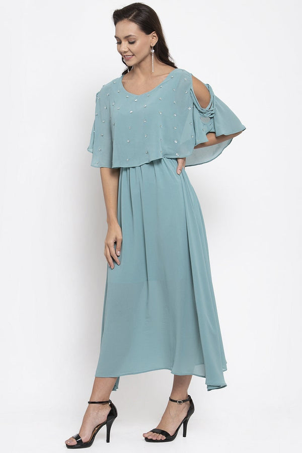 gipsy Gipsy Women Sage Boat Neck Dress Sage