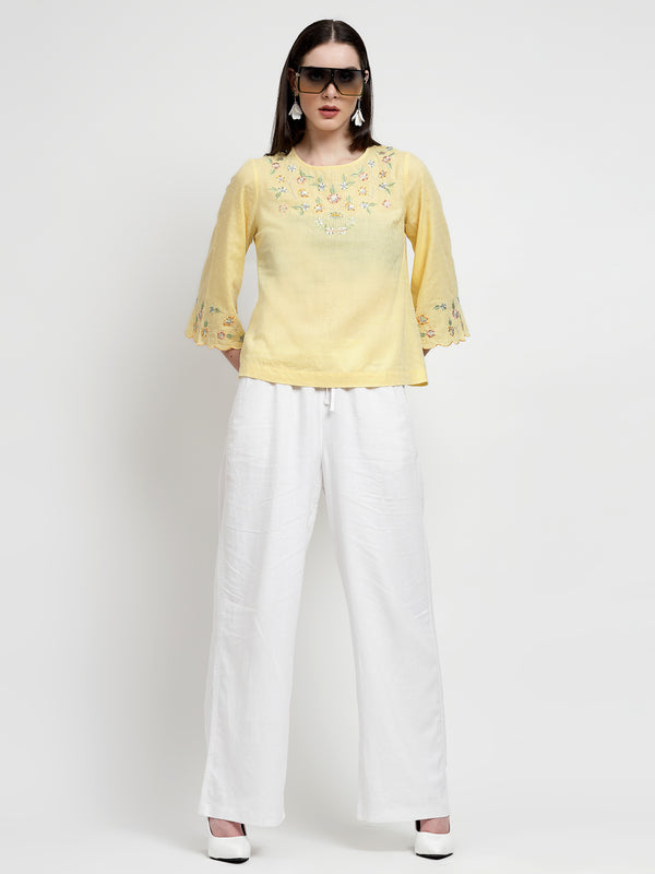 Gipsy Gipsy Yellow Cotton Tunic Yellow