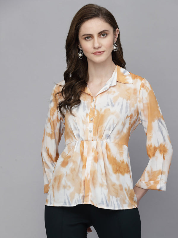 gipsy Gipsy Yellow Georgette Tunic Yellow