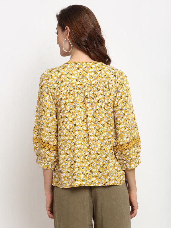 Gipsy Gipsy Yellow Rayon Tunic