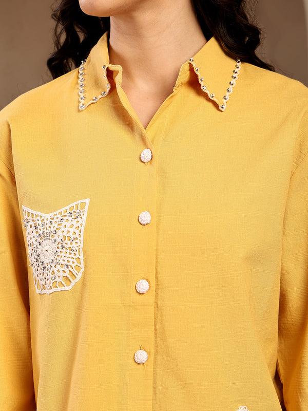 Gipsy Gipsy Yellow Solid Cotton Cord Set Yellow