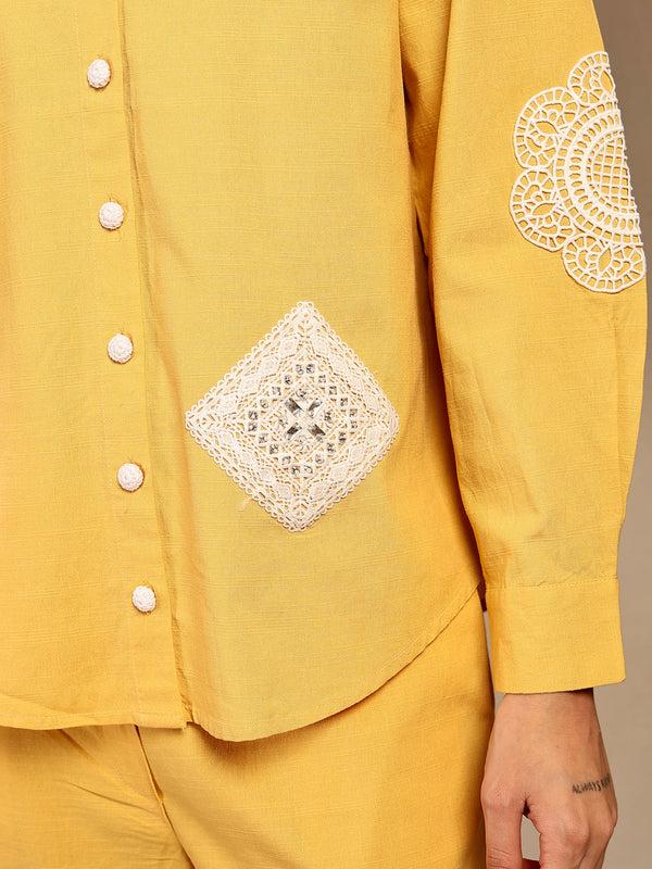 Gipsy Gipsy Yellow Solid Cotton Cord Set Yellow