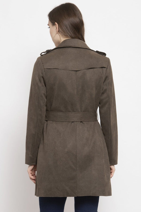 Gipsy Gipsy Olive Self Designed Polyester Jacket Olive