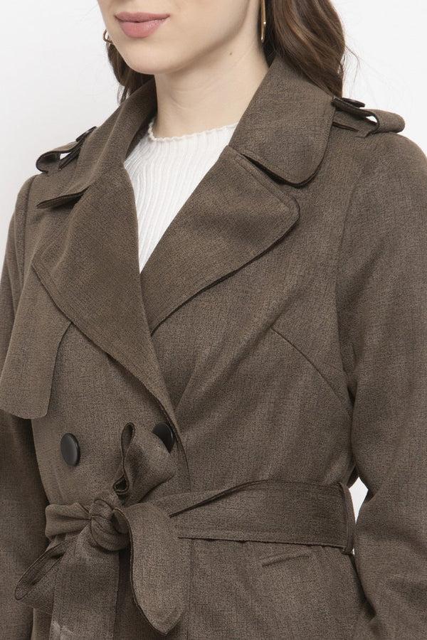 Gipsy Gipsy Olive Self Designed Polyester Jacket Olive