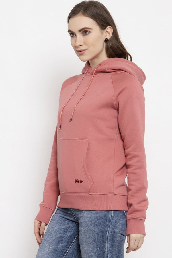 Gipsy Gipsy Pink Sequinned Poly Cotton Sweatshirt Pink