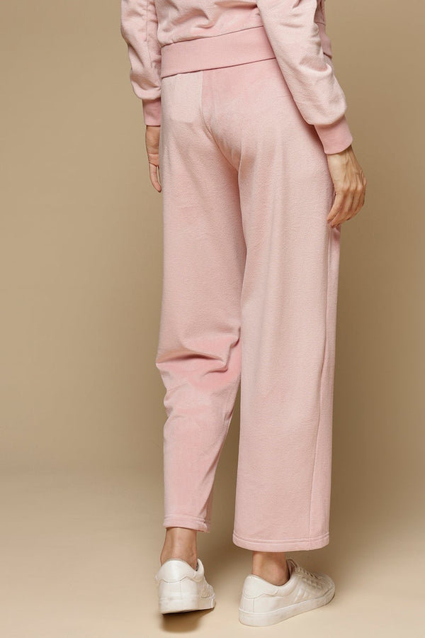 Gipsy Pink Solid Polyester Mid Rise Pant Pink