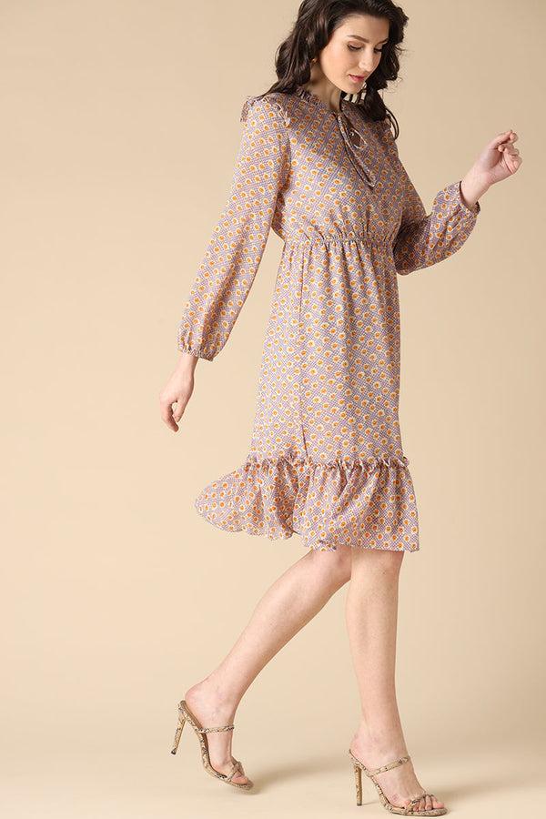 Gipsy Gipsy Purple Fashion Georgette Dresses Purple