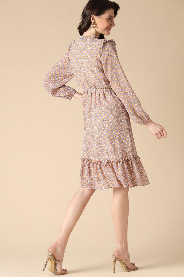 Gipsy Gipsy Purple Fashion Georgette Dresses Purple