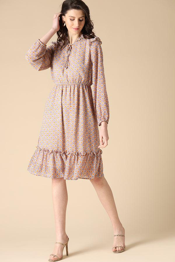 Gipsy Gipsy Purple Fashion Georgette Dresses Purple