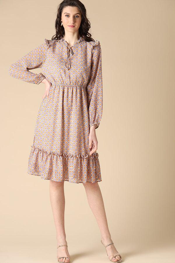 gipsy Gipsy Purple Fashion Georgette Dresses Purple