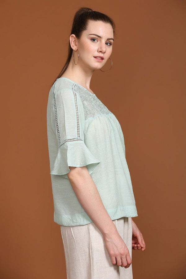 Gipsy Rich Mint Green Formal Top Mint Green