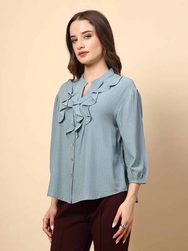Gipsy Sage Tunic With Front Frill