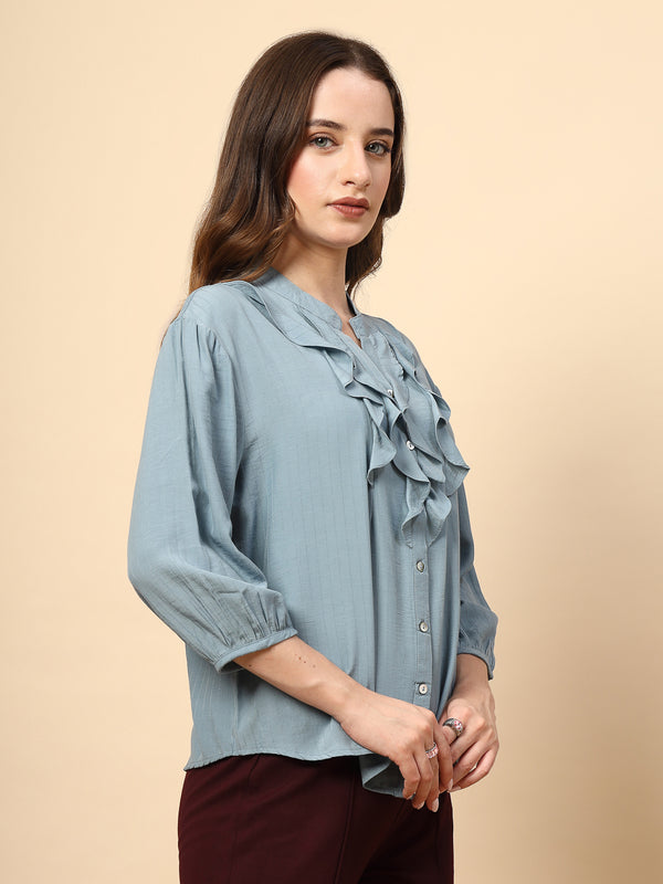 Gipsy Sage Tunic With Front Frill