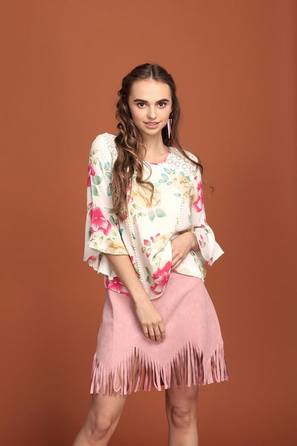 gipsy Serene white lace top White