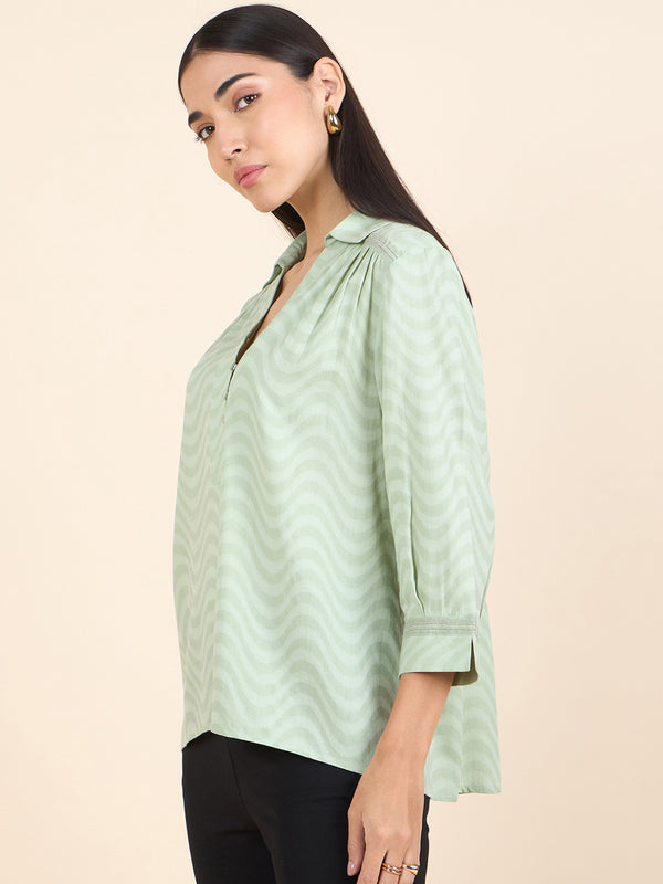 Gipsy Gipsy Stylish Women Tunics Collection Pista Green