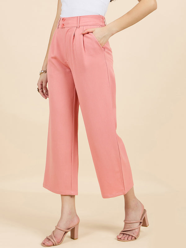 Gipsy Gipsy Woman Bottom Wear Pant Regular Fit Cotton Red Red