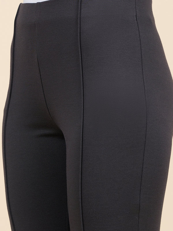 Gipsy Gipsy Woman Bottom Wear Pant Regular Fit Nr Knit Grey Grey