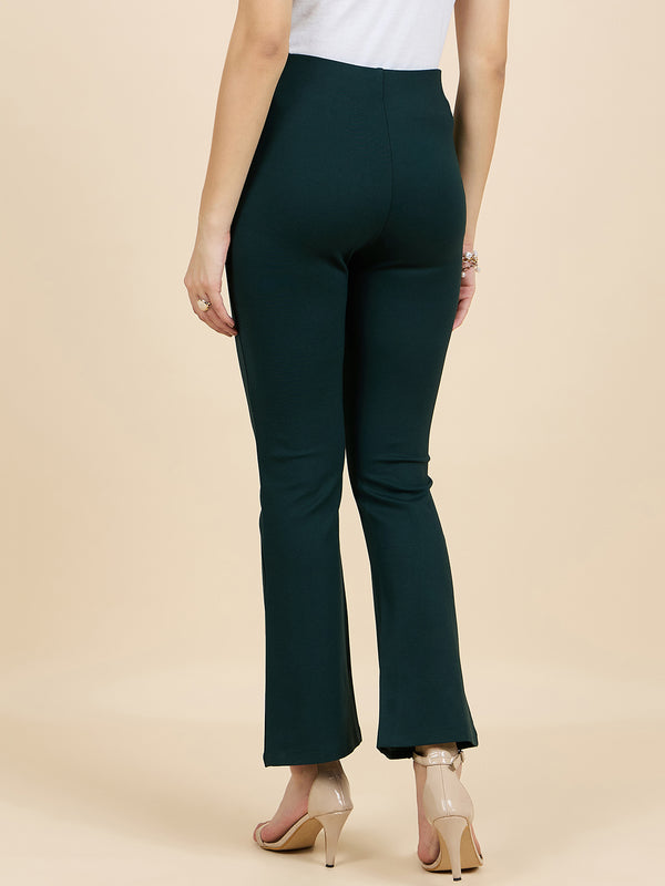Gipsy Gipsy Woman Bottom Wear Pant Regular Fit Nr Knit Green Green