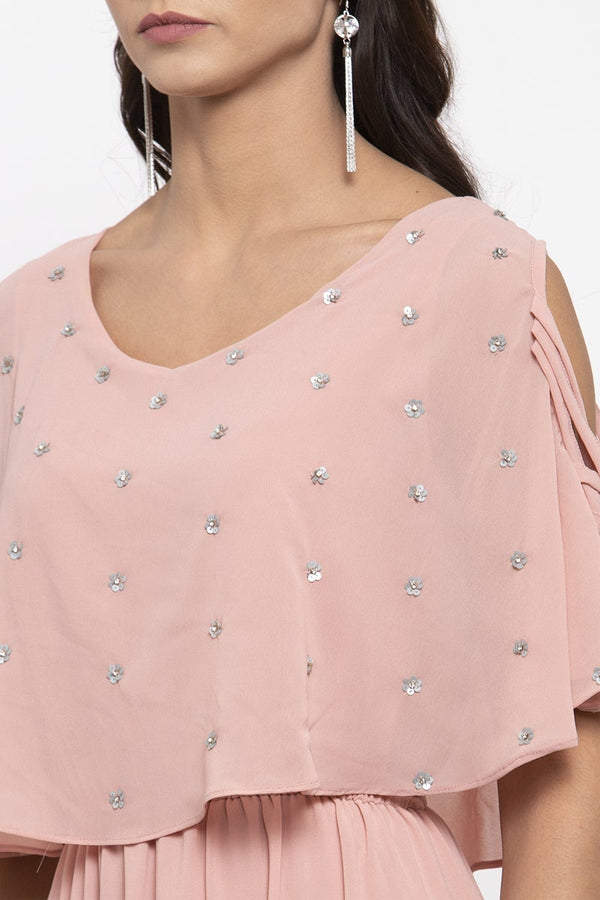 Gipsy Gipsy Women Dusky Pink Boat Neck Dress Dusky Pink