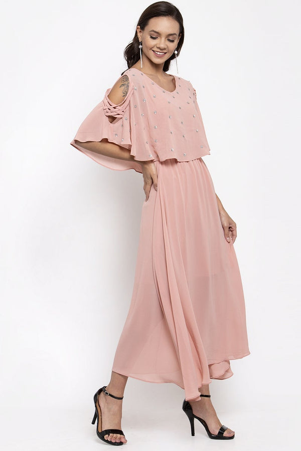 gipsy Gipsy Women Dusky Pink Boat Neck Dress Dusky Pink