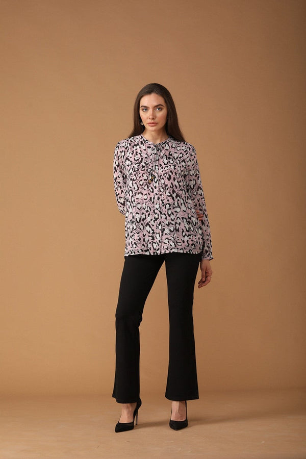 gipsy Gipsy Women Polyester Long Sleeves Pink Shirt Pink