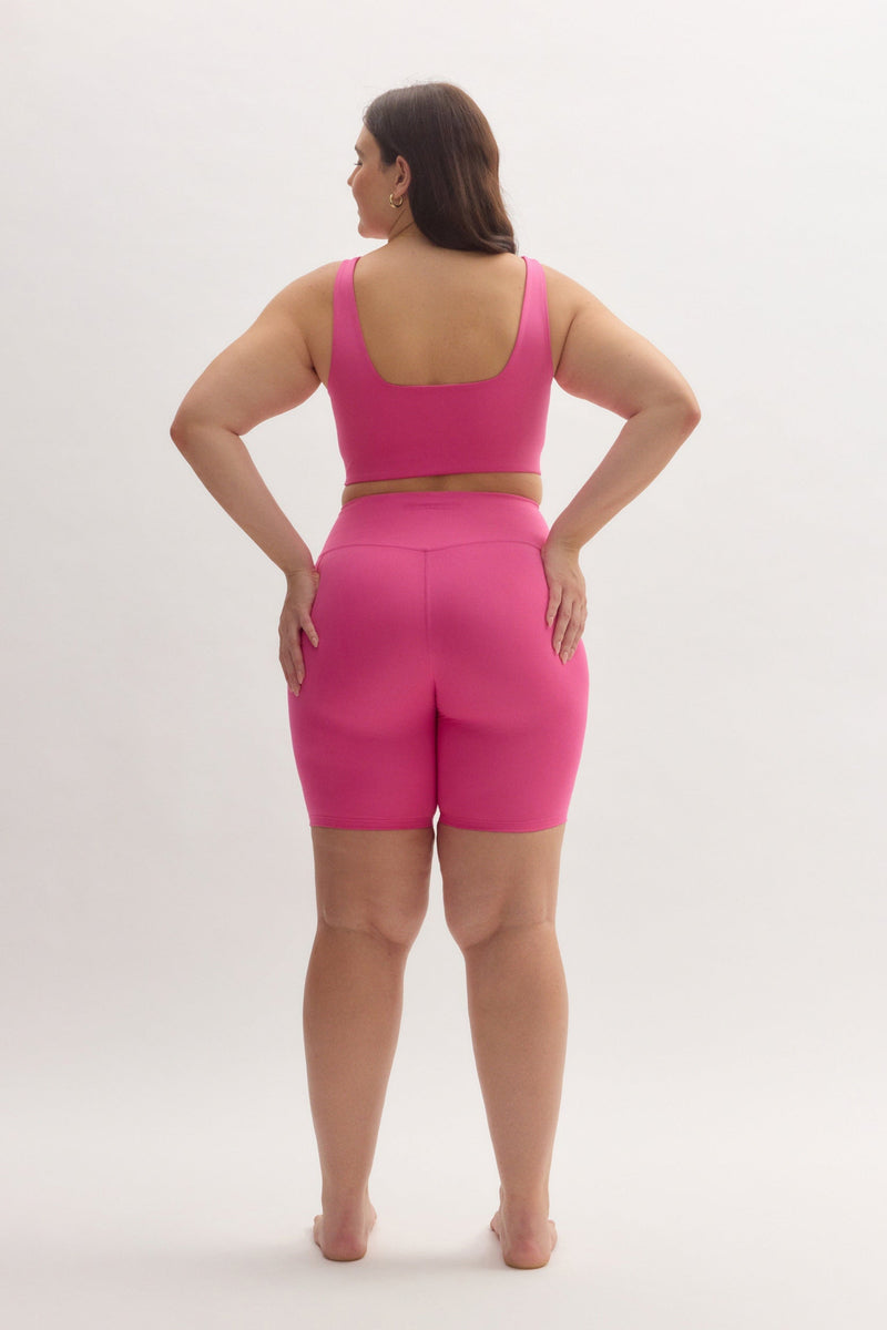 Girlfriend Collective Dragonfruit High-Rise Bike Short