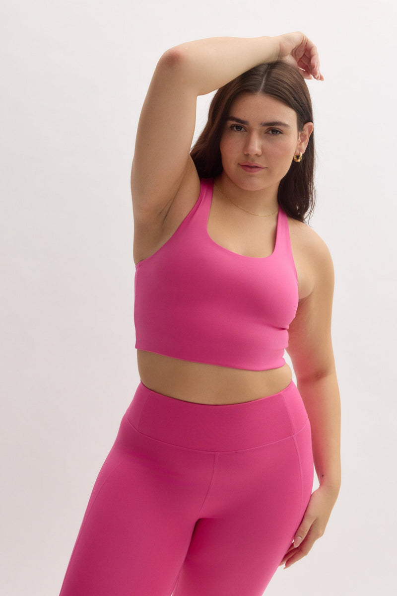 Girlfriend Collective Dragonfruit Paloma Racerback Bra