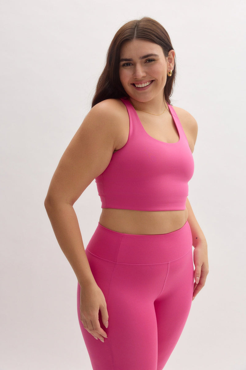 girlfriend collective Dragonfruit Paloma Racerback Bra