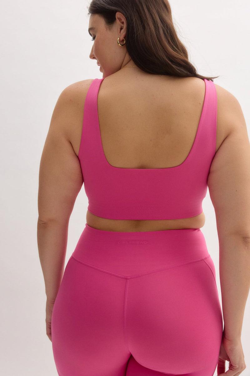 Girlfriend Collective Dragonfruit Tommy Cropped Bra