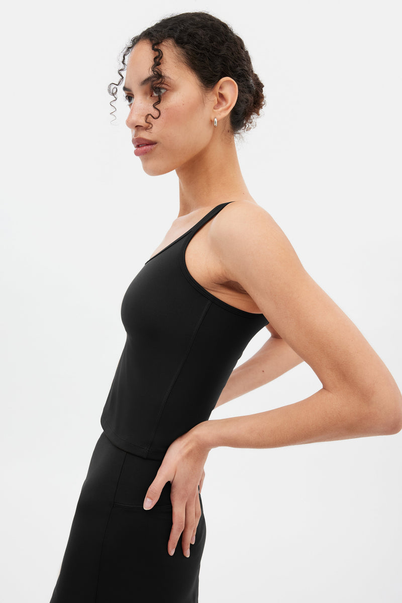 girlfriend Collective Black Gemma Scoop Tank