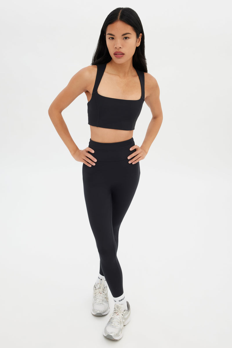 Girlfriend Collective Black Natalie Seamed Bra