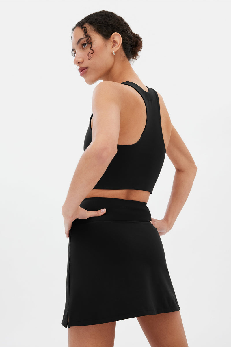 Girlfriend Collective Black Sport Skort