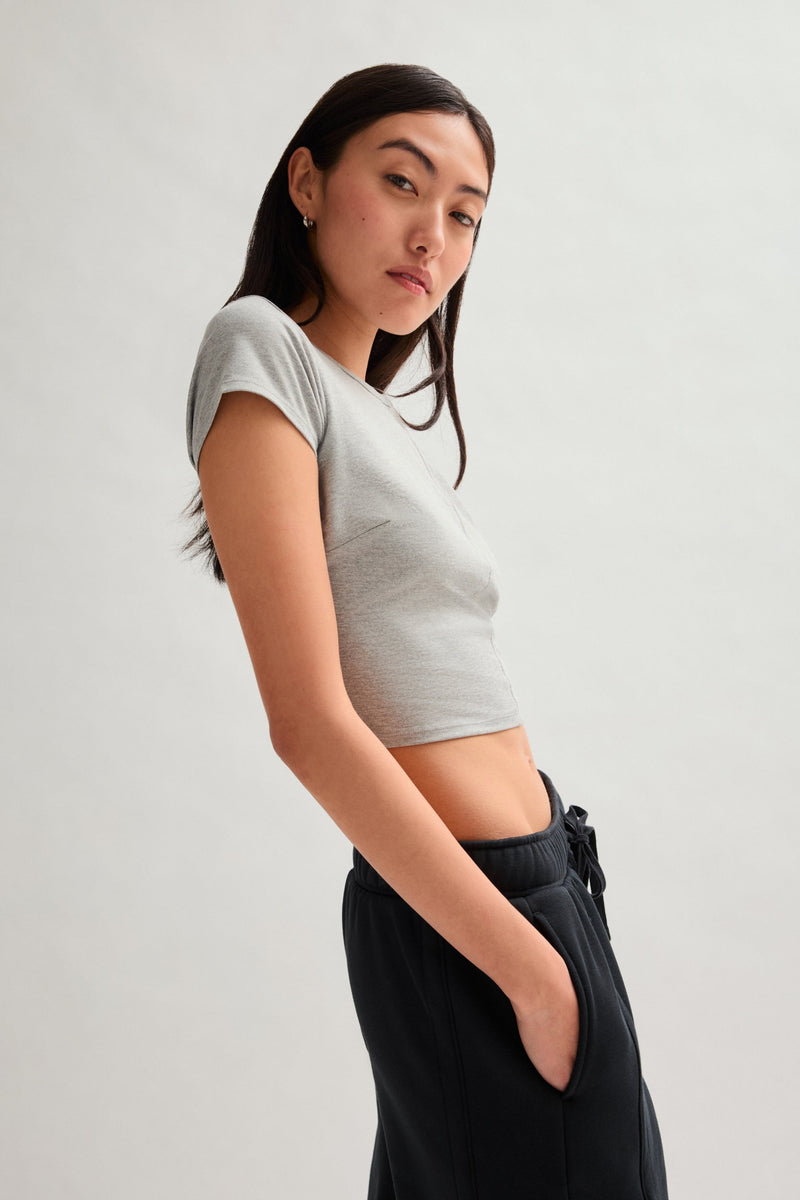 Girlfriend Collective Coyote ReSet Baby Tee