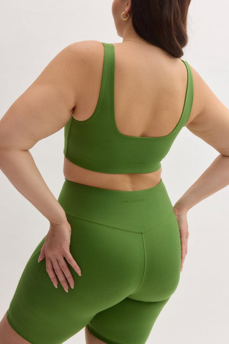 Girlfriend Collective Kiwi Tommy Cropped Bra