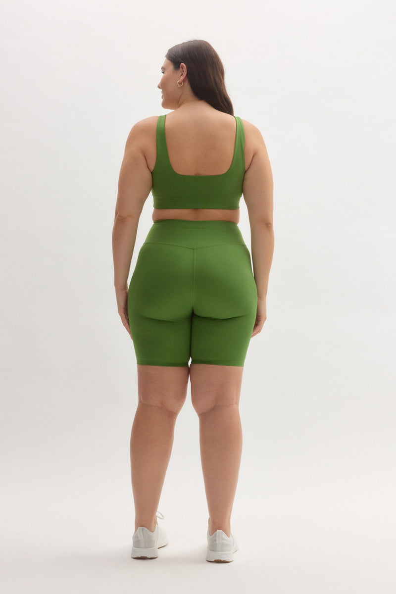 Girlfriend Collective Kiwi Tommy Cropped Bra