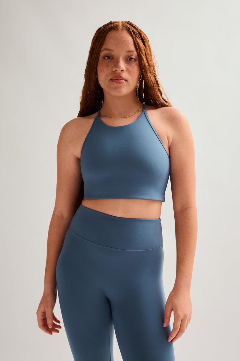 girlfriend collective Laguna Colette Halter Bra