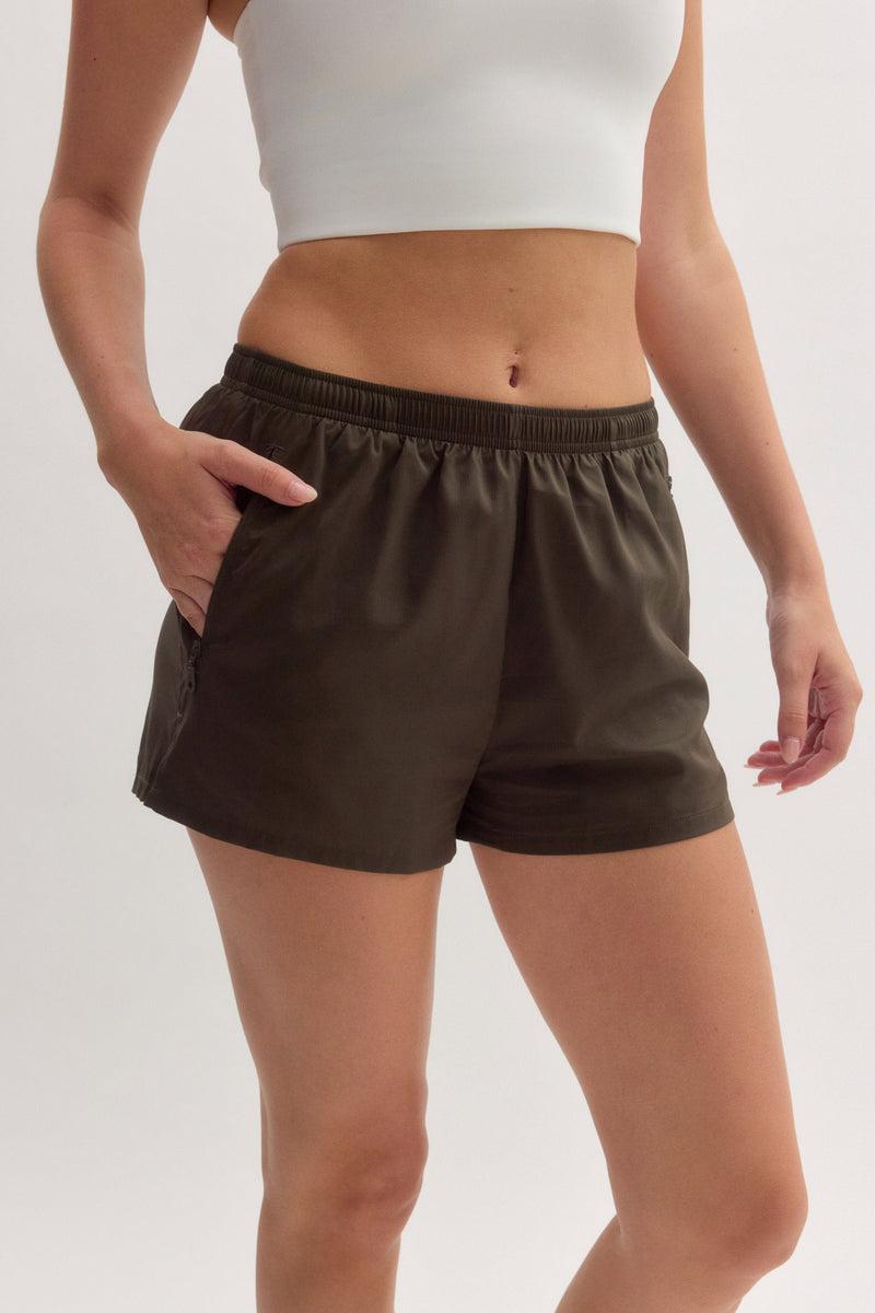 girlfriend collective Olivine Gazelle Short