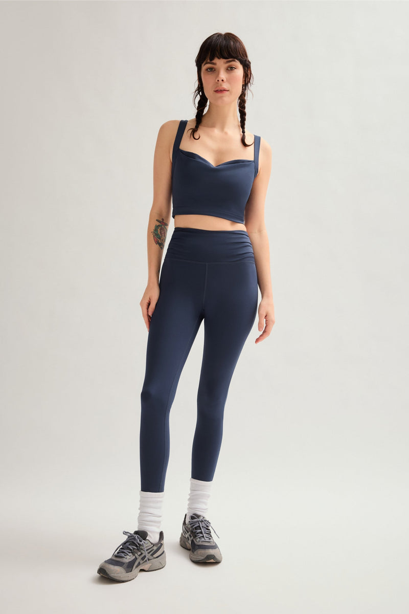 Girlfriend Collective Skyline Julia Cowl Neck Bra