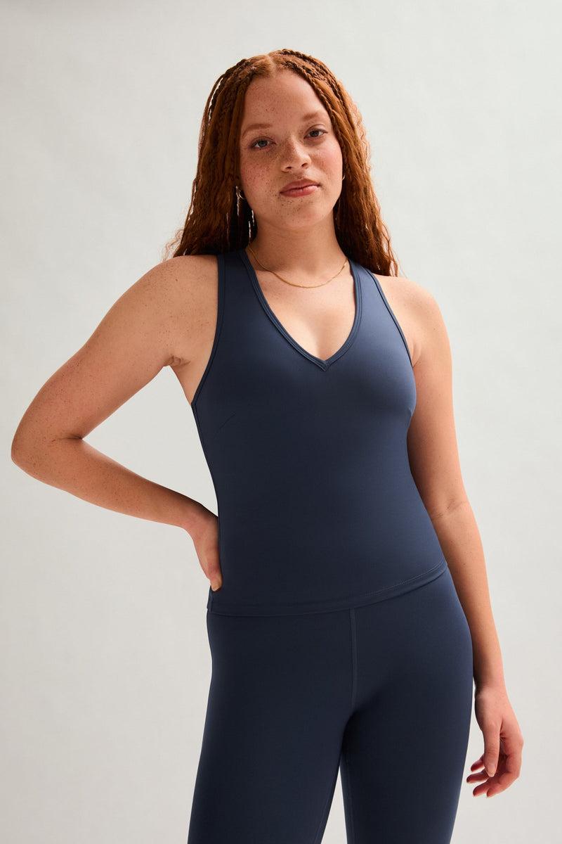 girlfriend collective Skyline Maddie V-Neck Tank