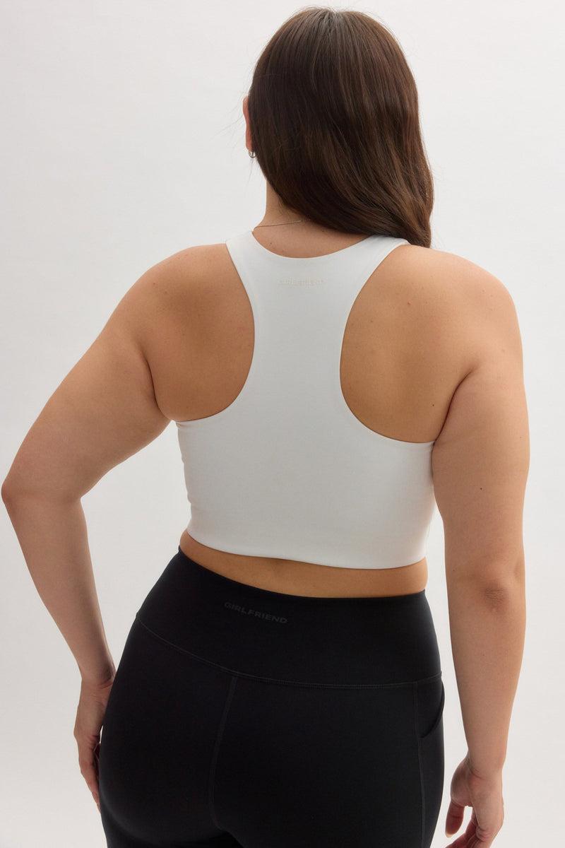 Girlfriend Collective White Dylan Tank Bra