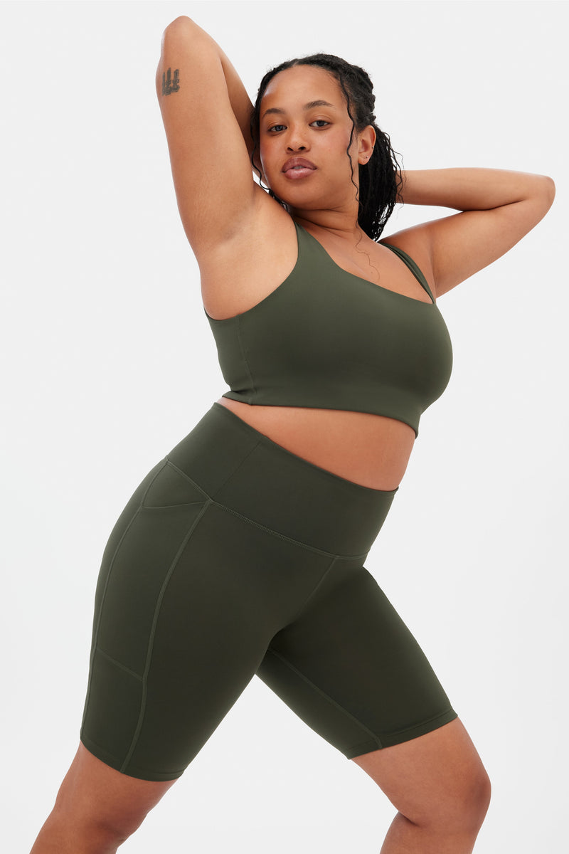 Girlfriend Collective Terrace High-Rise Pocket Bike Short