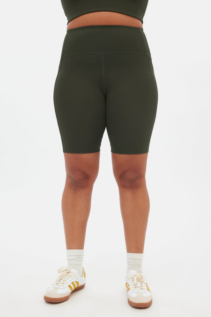 girlfriend collective Terrace High-Rise Pocket Bike Short