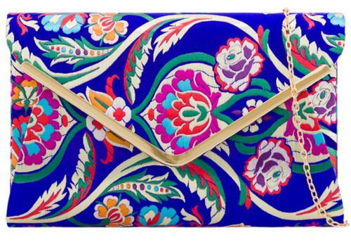 Girly Handbags Baroque Flower Clutch Bag