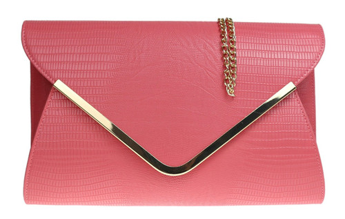 girly handbags Croc Envelope Clutch Bag