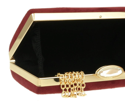 Girly Handbags Elegant Suede Clutch Bag